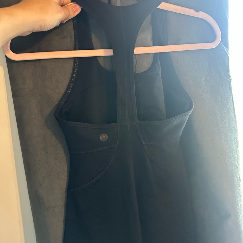 Lululemon Black Racerback Tank Top